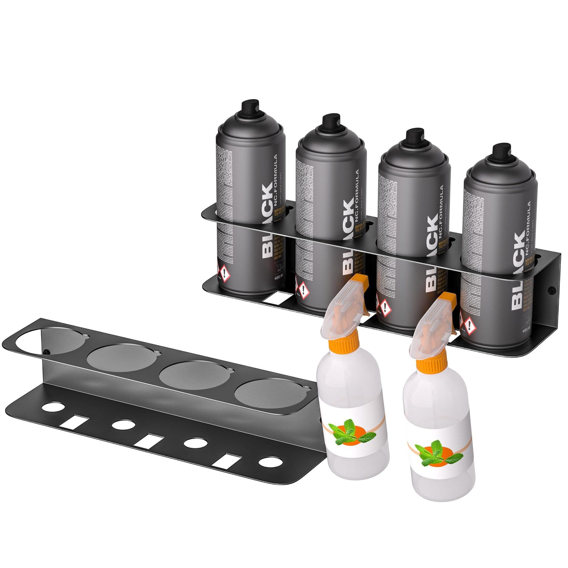 Spray can rack, wall-mounted spray bottle rack, garage wall-mounted shelf, practical storage rack, tool storage rack