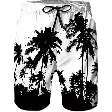New Men's Beach Shorts Casual Shorts Mesh Vacation Seaside Swim Trunks with Side Pockets for Amazon Cross-Border Sales in Europe and America