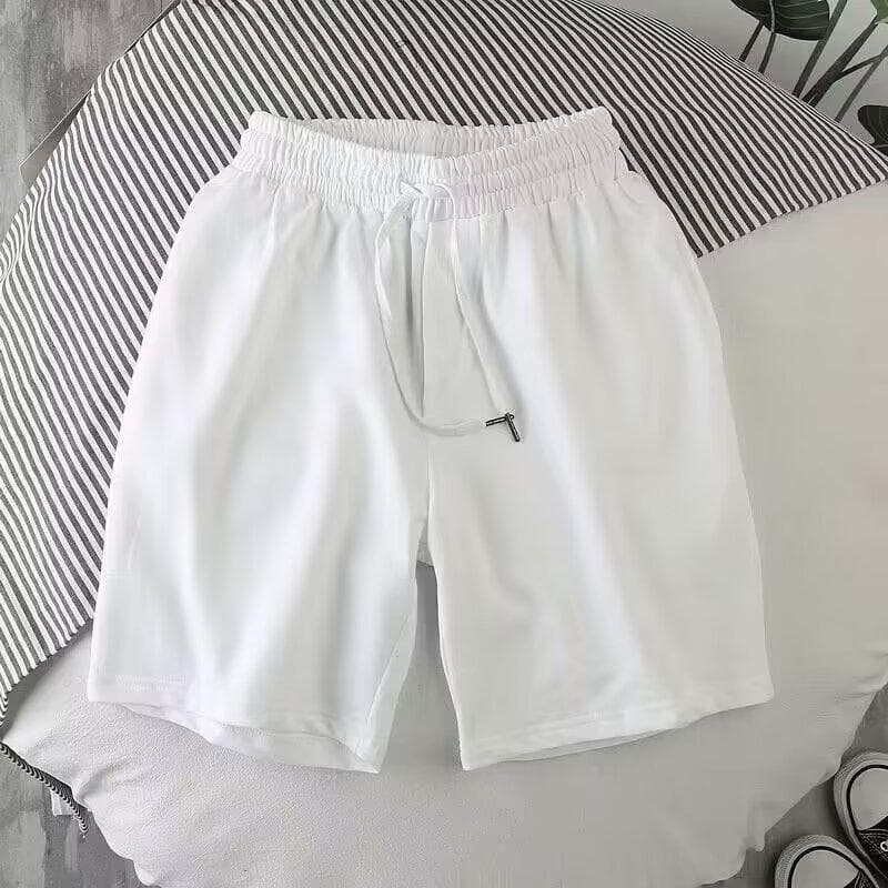 Men's shorts summer loose casual color mid-length pants sports mid-length pants beach pants trendy large pants