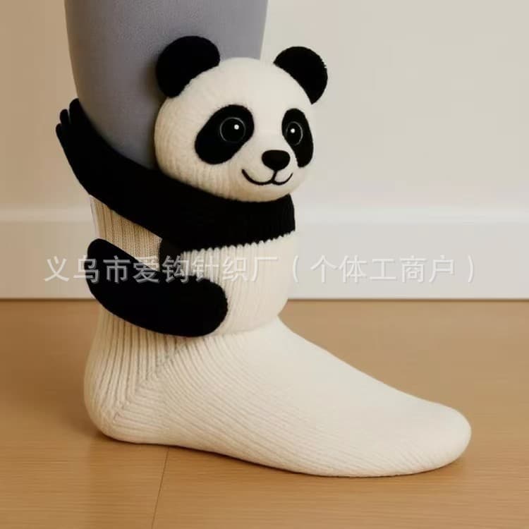 Cross-border New Arrival Animal Socks Christmas Hand-Knitted Warm Socks Cute Autumn Winter Floor Socks