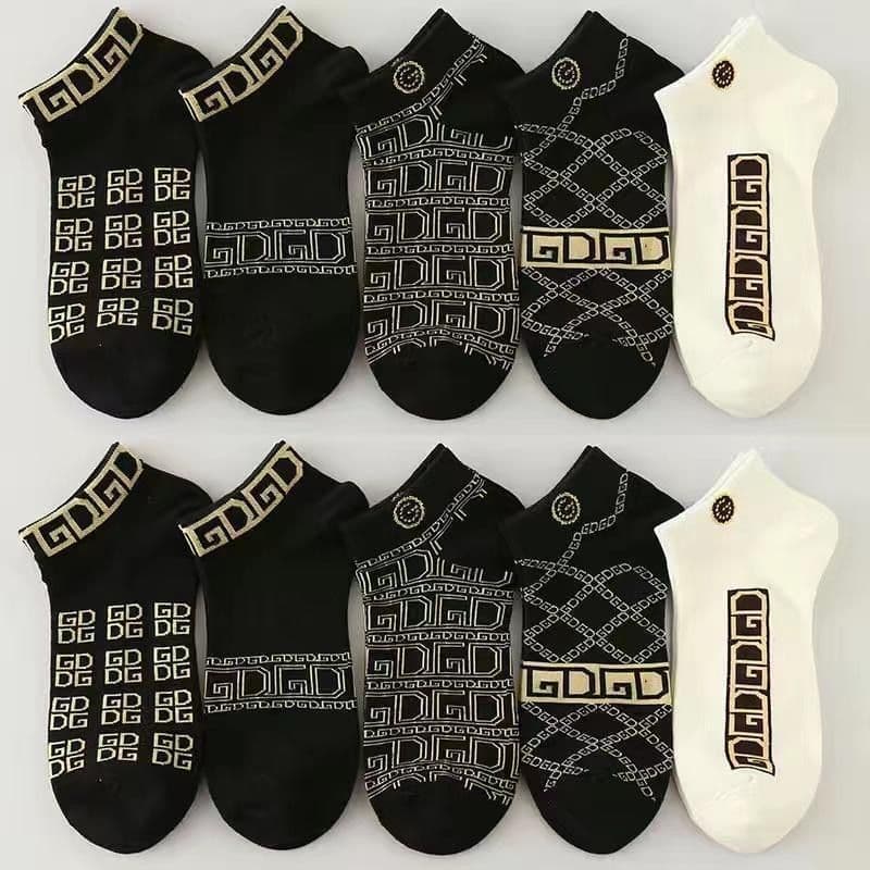 High-end men's socks ins trendy socks short cotton socks spring and summer long men's sports socks versatile luxury business socks