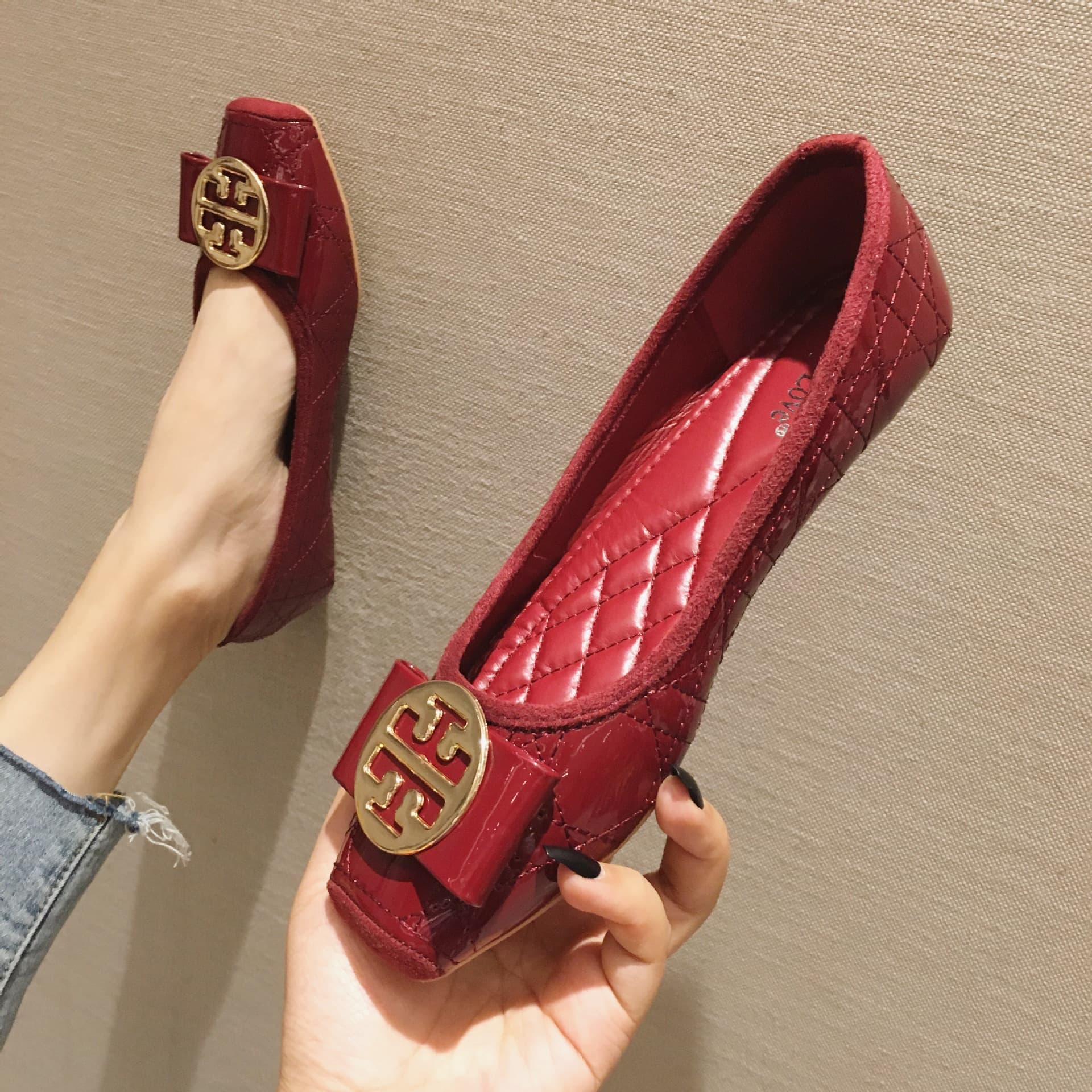 Women's Black Leather Work Shoes Summer Breathable Flat Heel Rough Bottom Soft Sole Anti-Slip Small Size Single Shoes Plus Size