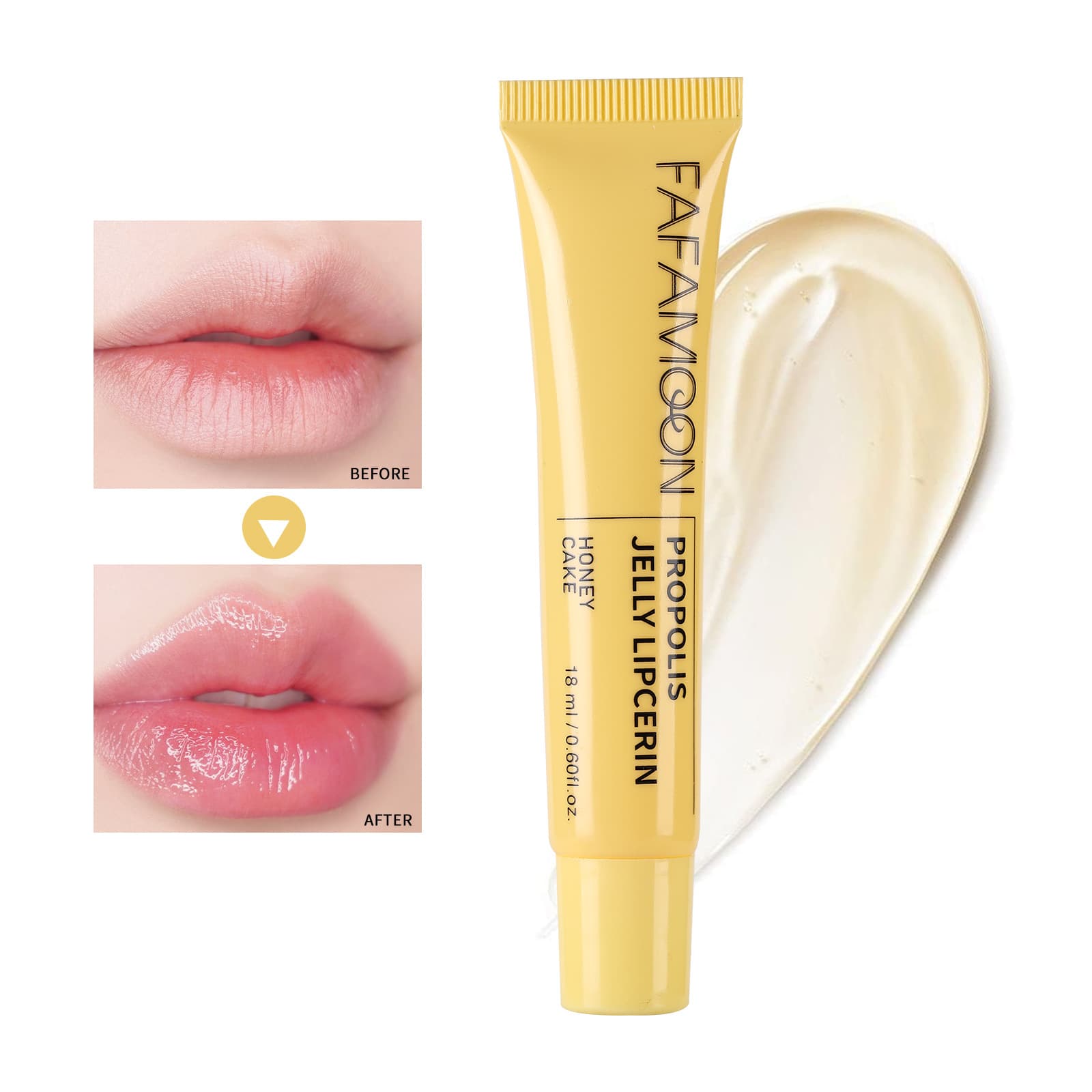 Cross-border Bestseller Honey Lip Balm Liquid Lip Gloss Water Gloss Lip Plumper Oil Moisturizing Lip Balm