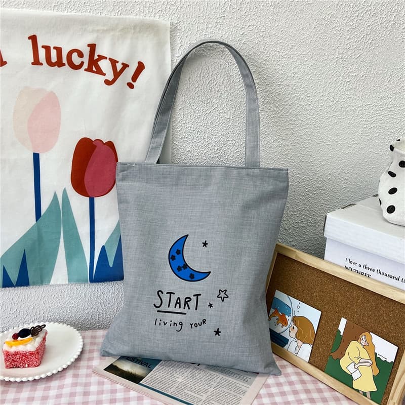 Fashionable Simple Women's Bag 2023 New Oxford Cloth Shopping Bag Women's Trendy Handbag Campus Student Bag