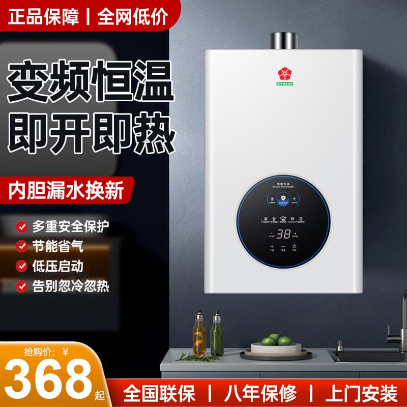 Sakura snow gas water heater household natural gas electric constant temperature forced exhaust liquefied gas 12 liters balanced cold water