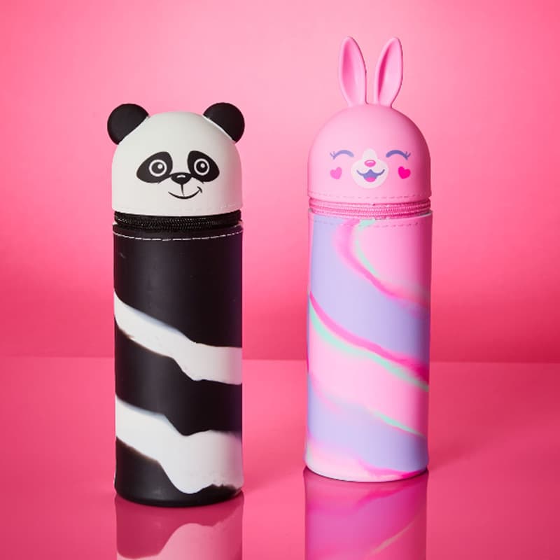 Australia Smiggle Silicone Pencil Case for Kids, Primary and Secondary School Students, Art Pen Set, Cartoon Pencil Holder