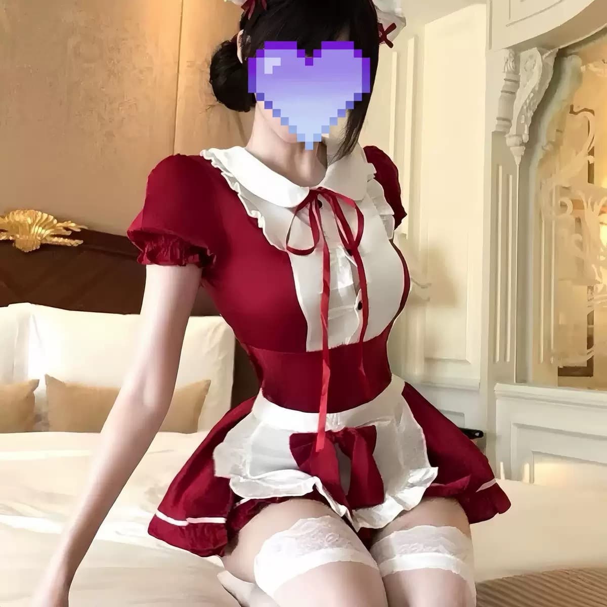 Moon Fantasy Plus Size Lingerie Sexy Uniform Set Pure Maid Apron Dress Cute Passion