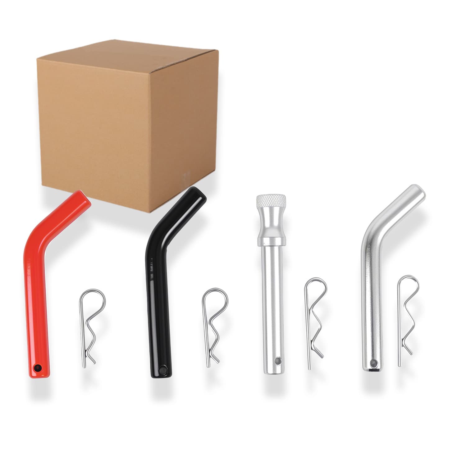 Car Trailer Hitch Square Mouth Colorful Pin Lock RV Off-Road Tow Arm Accessories Trailer Hitch Pin Modification