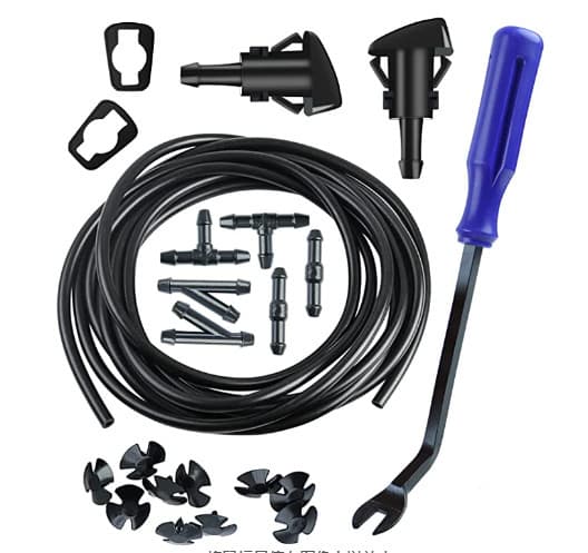 DIY Washer Car Spray Nozzle Connector Hose Rubber Water Pipe Windshield Washer Water Delivery Hose