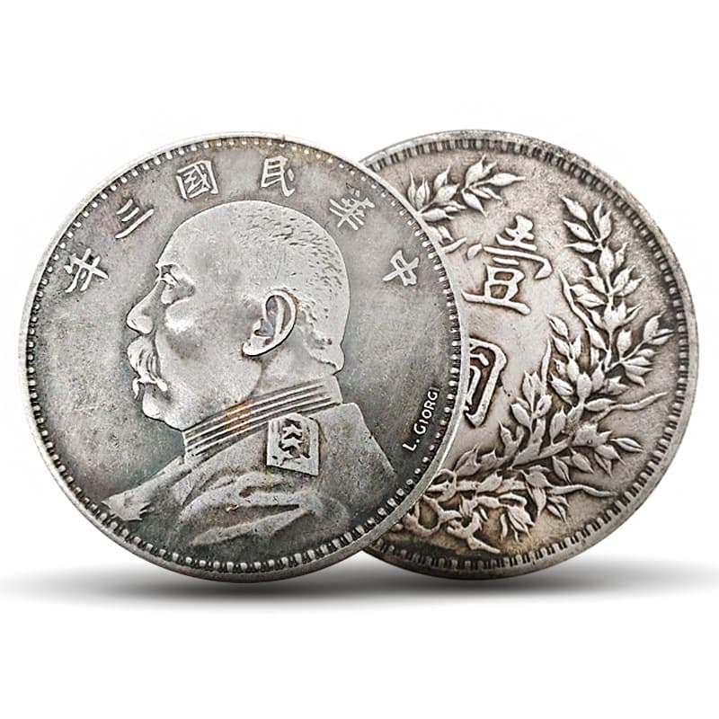 Wholesale Yuan Datou Silver Dollar Complete Sets - Street Stall/Livestream Antique Crafts, Republic of China Commemorative Coins, Iron Silver-plated Dollars