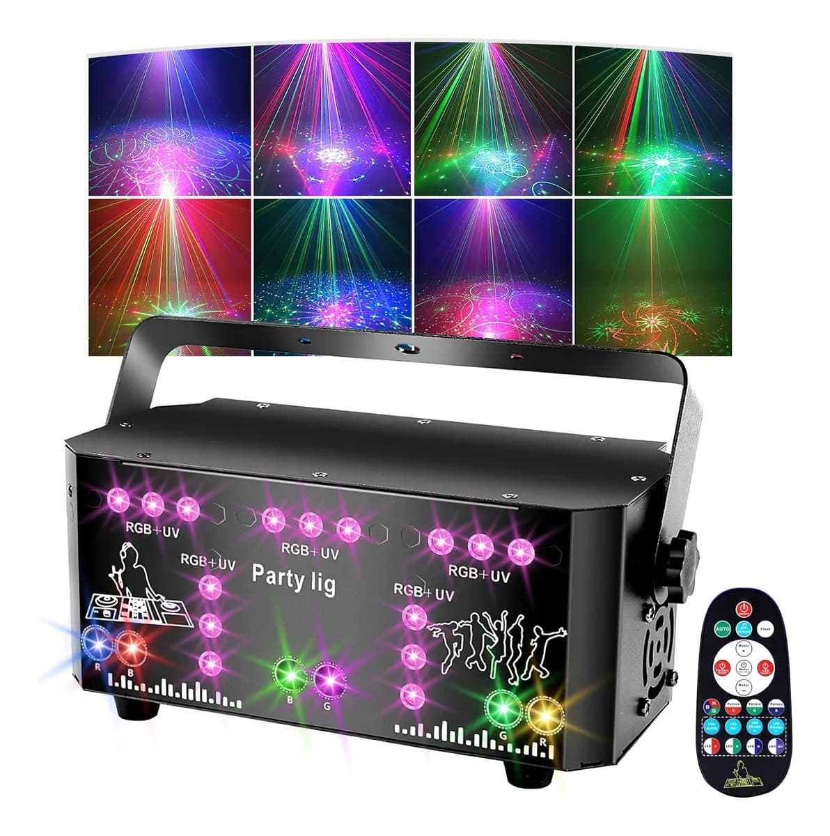 21-Eye Laser Light with LED Stage/KTV/Bar Strobe, Party UV Purple Atmosphere PAR Light
