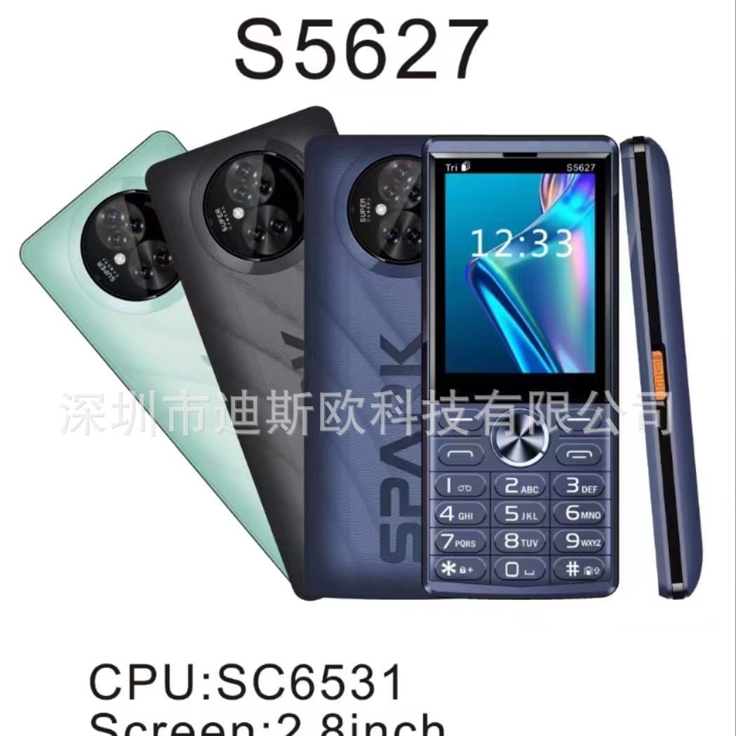 New S5627 Phone 2.8-inch WhatsApp Bar Phone S5625 S5626 S5628 Low-End Foreign Language Phone