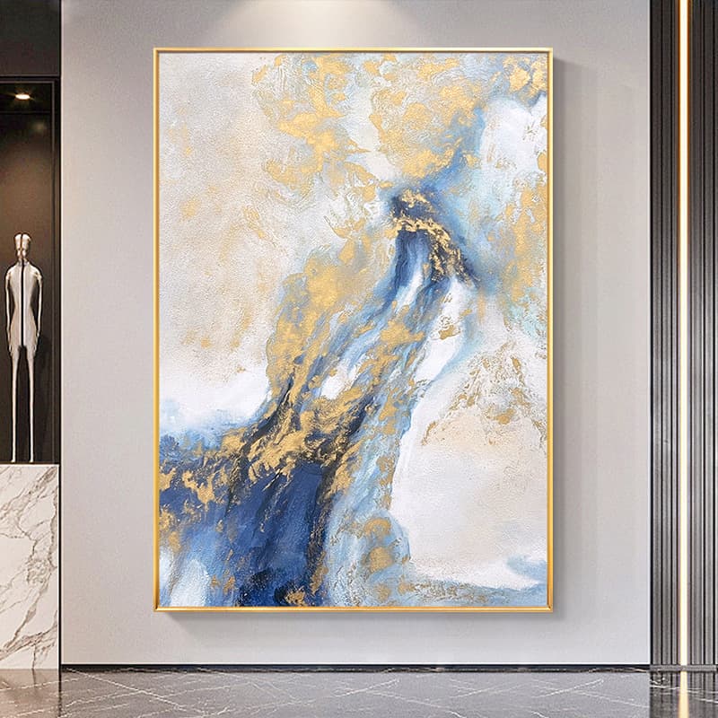 Living Room Decorative Art Minimalist Oil Painting Sofa Background Wall Floor-standing Large Entryway Corridor Wall Hanging Wholesale Customization