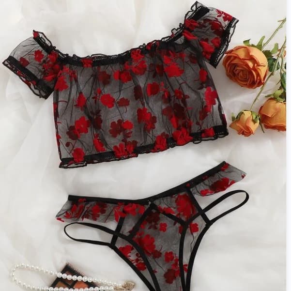 Midnight Charm Lingerie Factory Wholesale Drop Shipping for Amazon AliExpress Sexy Underwear Three-Piece Set