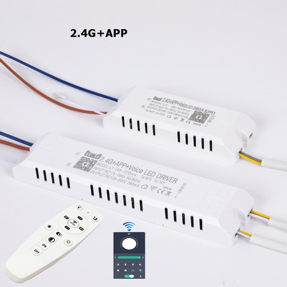 Flexible transformer APP dual-color remote drive LY control 24WX2 LED pendant light DIY ceiling light smart Tmall