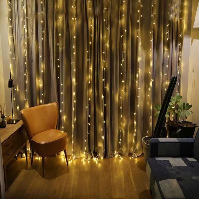 LED Curtain Light Icicle Light Star Light Waterfall Light Starry Sky Light Christmas Decoration Mall Outdoor Decorative Light String