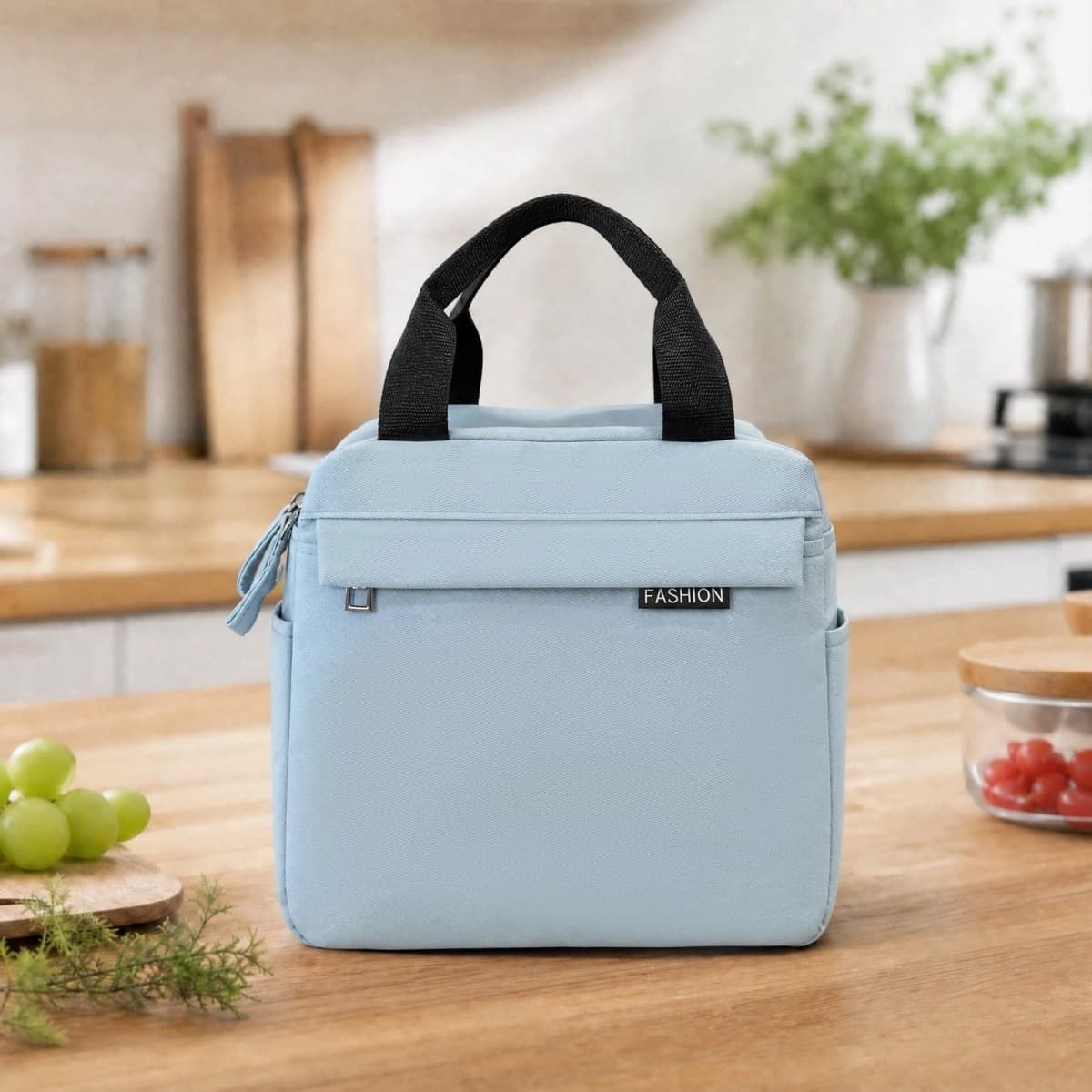 New Women's Bento Bag Insulated Lunch Box Bag Handheld Lunch Bag Portable Fresh-Keeping Bag for Students and Office Workers