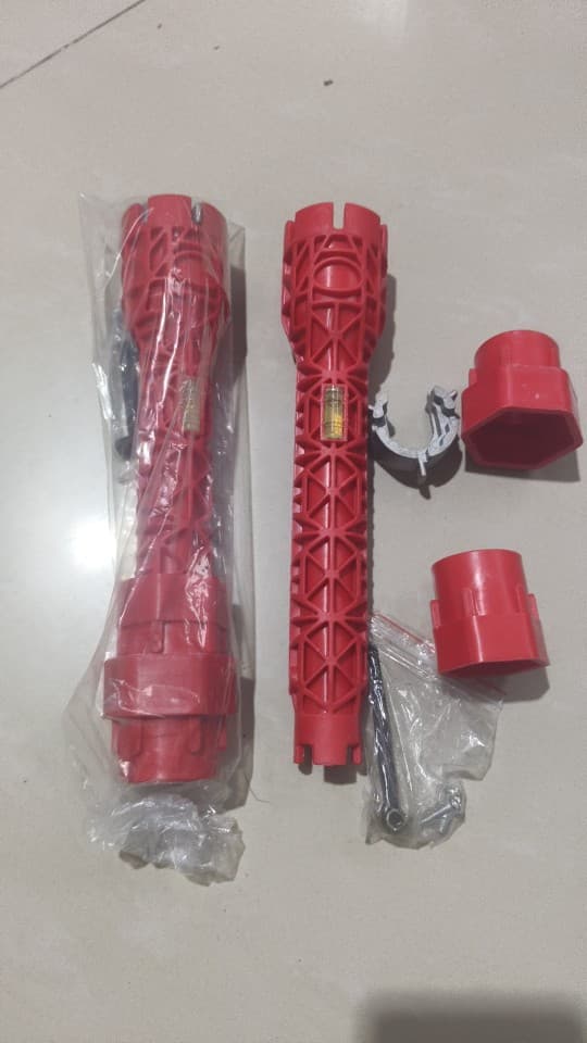 Bathroom wrench plumbing installation tool multi-functional household water pipe faucet angle valve sink repair and disassembly dual-purpose