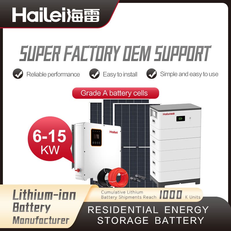 Off-Grid Photovoltaic Complete Wall-Mounted Energy Storage Battery 20kWh Solar Power Generation System Home Energy Storage Battery