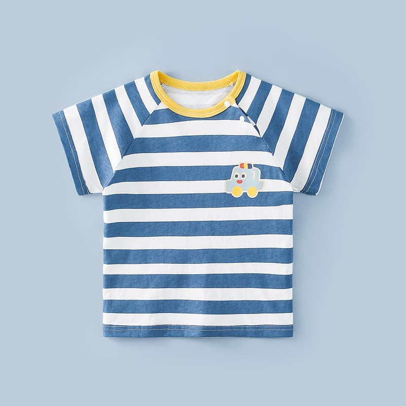 Baby Short-Sleeve T-Shirt Summer Thin Infant Top Pure Cotton Breathable Kids Clothing Boys Girls Undershirt A-Class Fashion