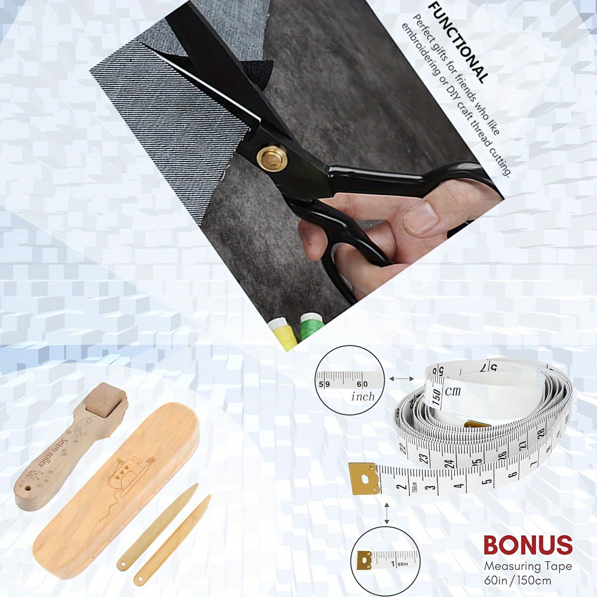 2025 New Cross-border Drop Shipping (6-Piece) Tailoring and Cutting Set, Multi-functional Sewing Tools.