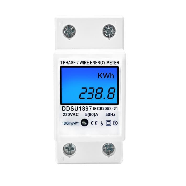 2P Meter for Export DDSU1897 Single-Phase Rail-Mounted Energy Meter, Multifunctional Instrument 220V/230V