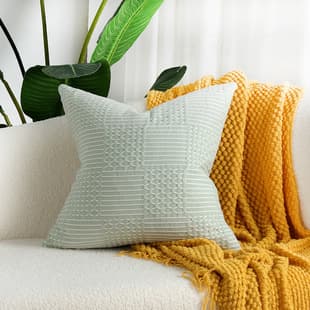 Free Shipping Wholesale Four-Season Pure Cotton Cushion Cover, Simple Modern Style Geometric Pattern Cotton Woven Jacquard Cushion Cover