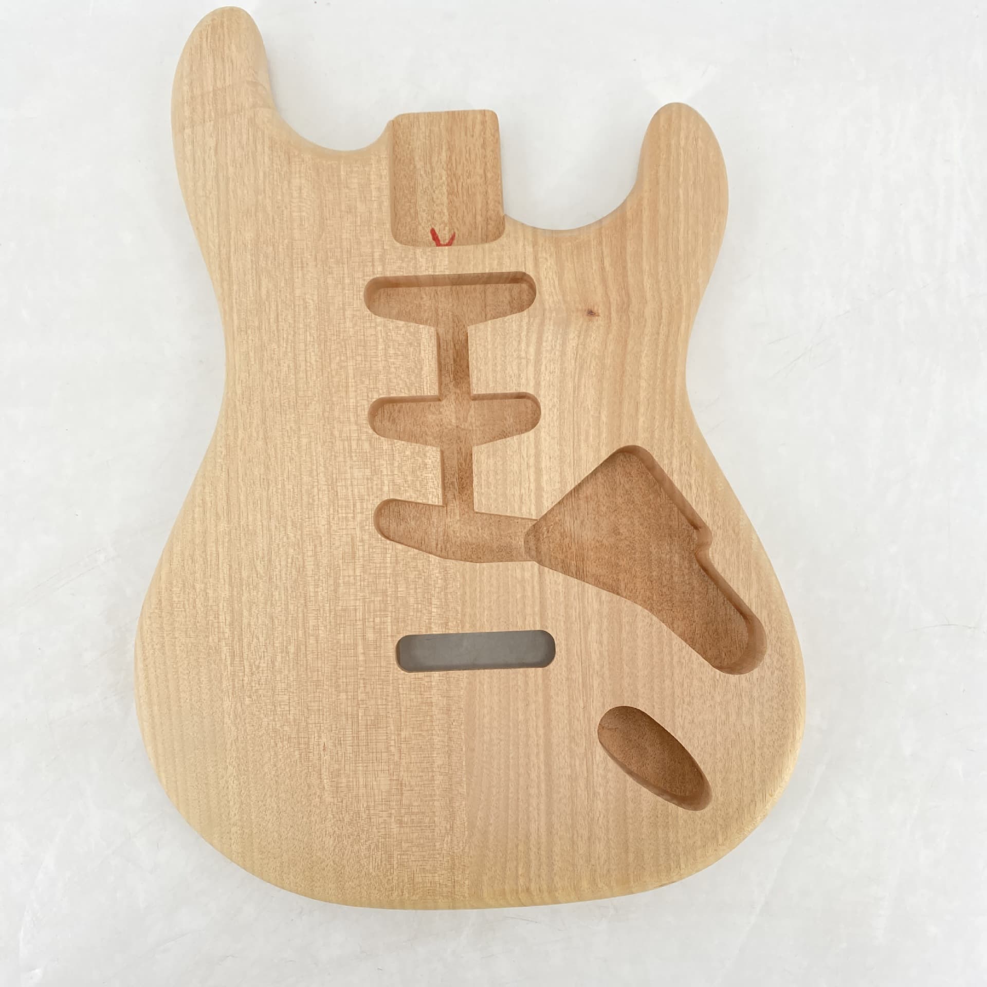 Electric Guitar Body Hand-Assembled Modified Guitar SSS Pickguard Natural Wood Color Electric Guitar Body