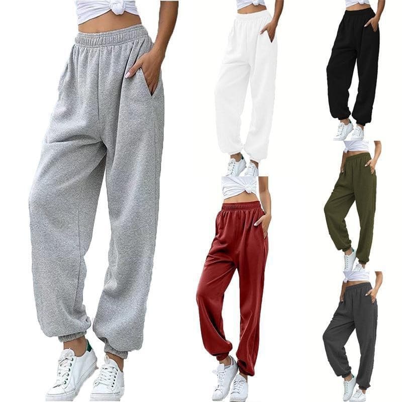 In stock, ready to ship immediately. Cross-border women's clothing, Amazon high-waisted casual sportswear, versatile sweatpants, jogger pants, loungewear, long pants.