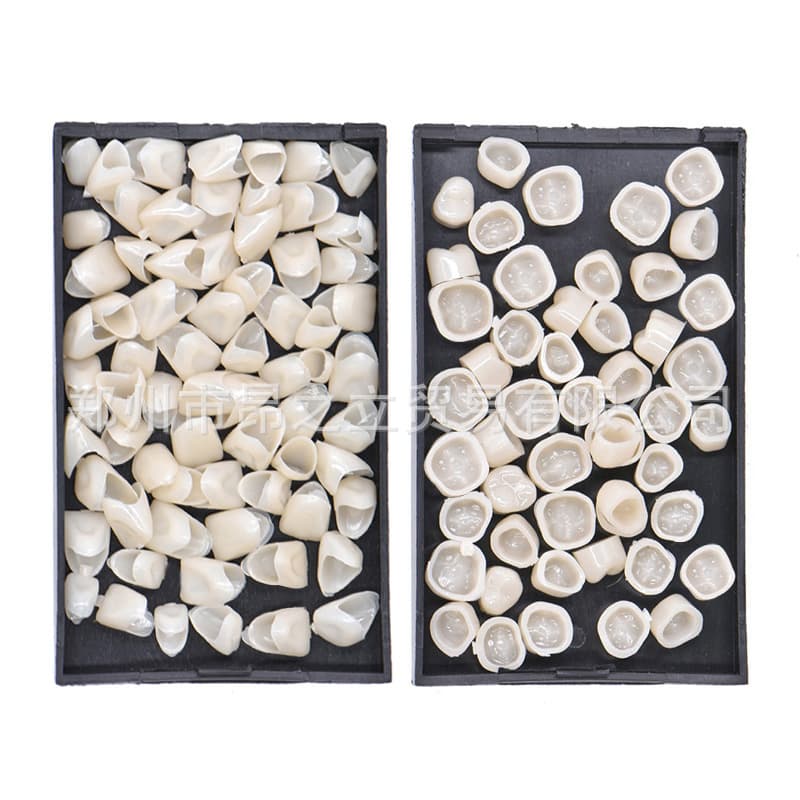 Dental Temporary Crown Temporary Tooth Oral Porcelain Crown Tooth Piece Dental Veneer Front Back