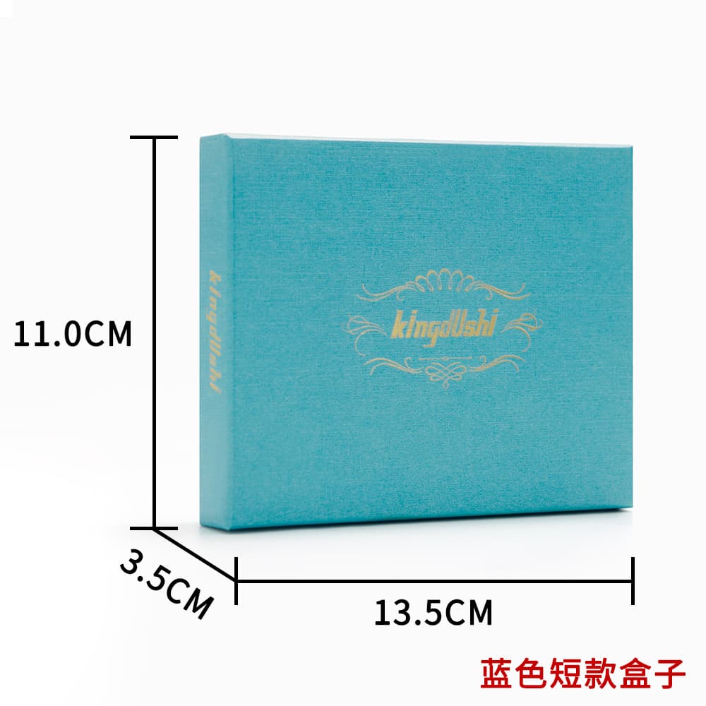 Long Short Paper Box with Words MenBense Black Hard Paper Box Wallet Card Holder