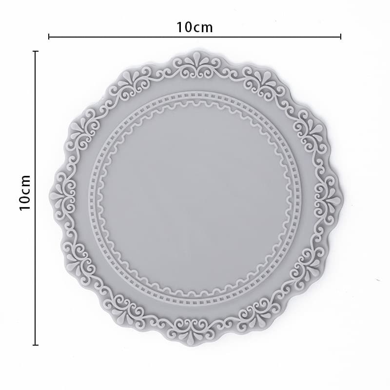 Metal Wax Seal Mold with Floral Pattern Circle Design for Stamping and Shaping Wax Seals