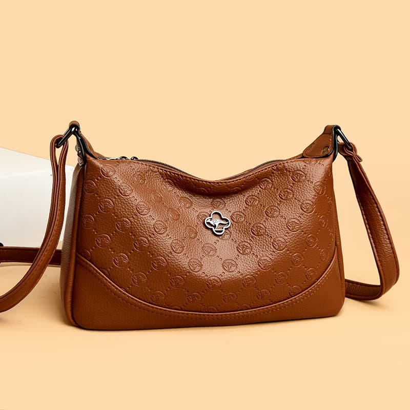 Bags for women 2026 new fashion simple printed crossbody bag for middle-aged women shoulder bag European and American one-piece drop shipping