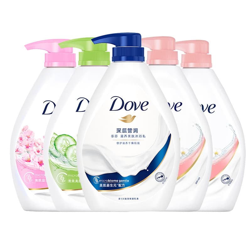 Dove Body Wash 1kg Deep Nourishing Shower Cream with Cherry Blossom Long-Lasting Fragrance Large Family Size for Men and Women