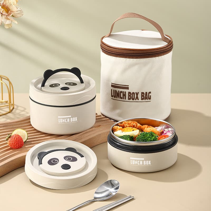 Stainless Steel Lunch Box Multi-Layer Portable Student Bento Box Office Lunch Container Food-Grade Insulated Lunch Box