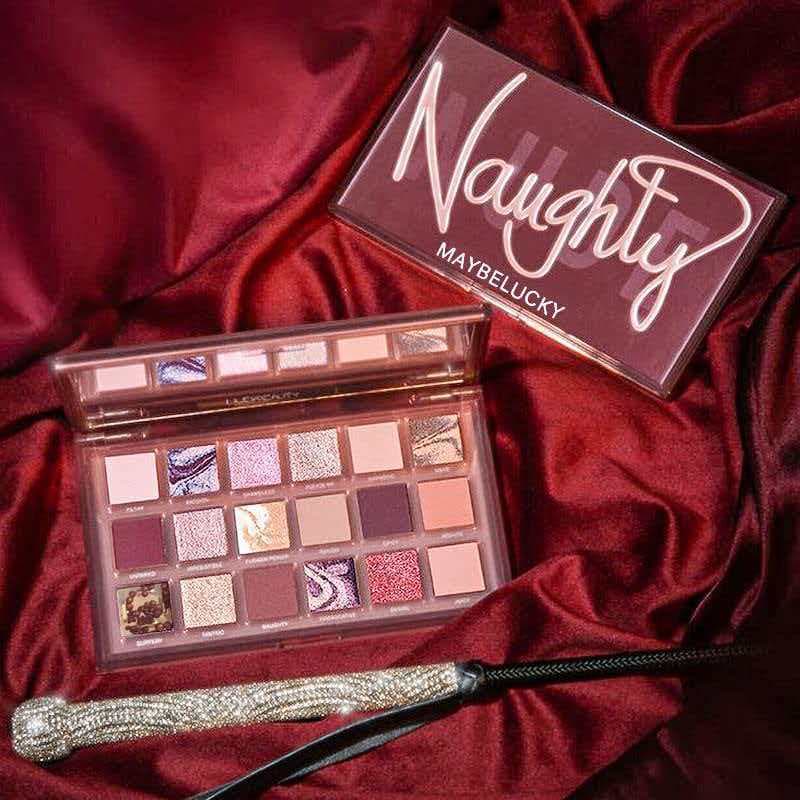 Cross-border 18-Color Reversal Rose Eyeshadow Palette Crispy Rice Polar Daybreak Rose Pearl Shimmer Matte Stage Eyeshadow Tight Color Autumn Winter