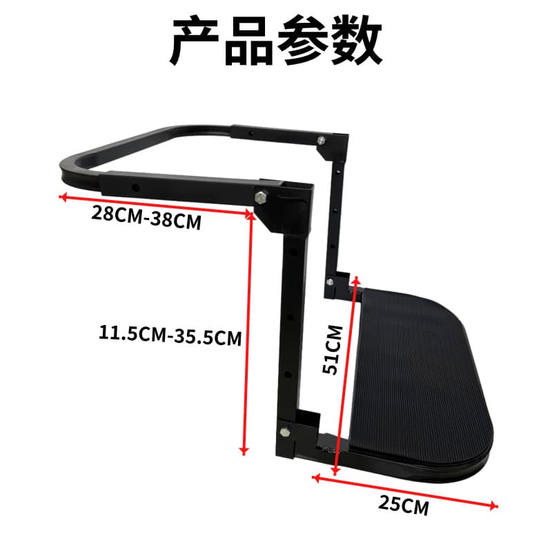 Car Tire Step Ladder Pedal Vehicle Climbing Ladder Off-Road SUV Folding Telescopic Ladder for Roof Rack Access