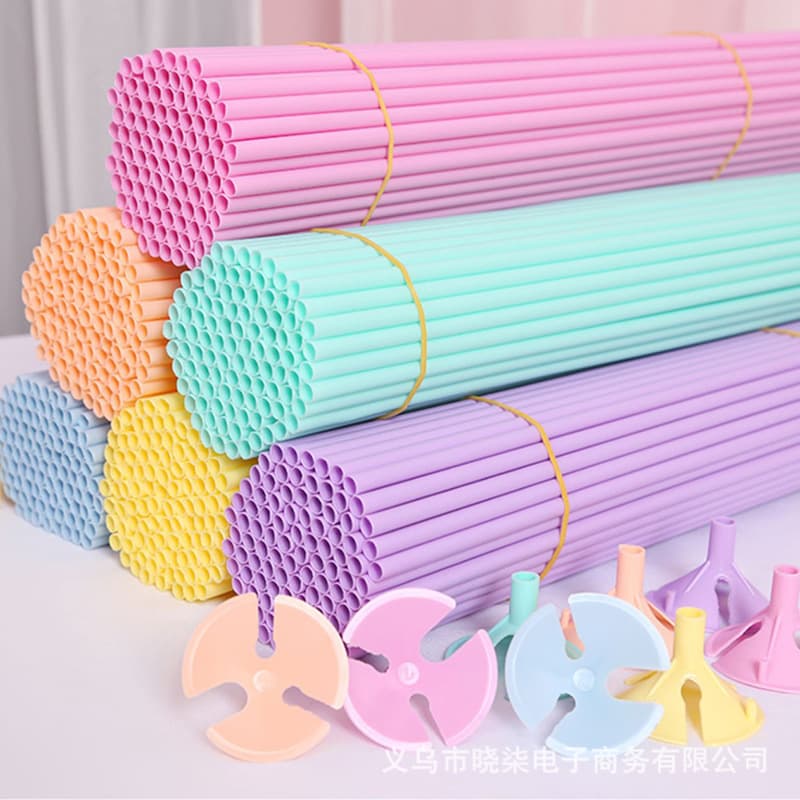 40cm thickened balloon pole for macaron-colored balloon sticks, perfect for weddings, birthday parties.