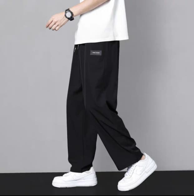 Summer Thin Long Pants 190 Tall Men Sports Casual Pants Slim Extra Long Ice Silk Loose Pants 185