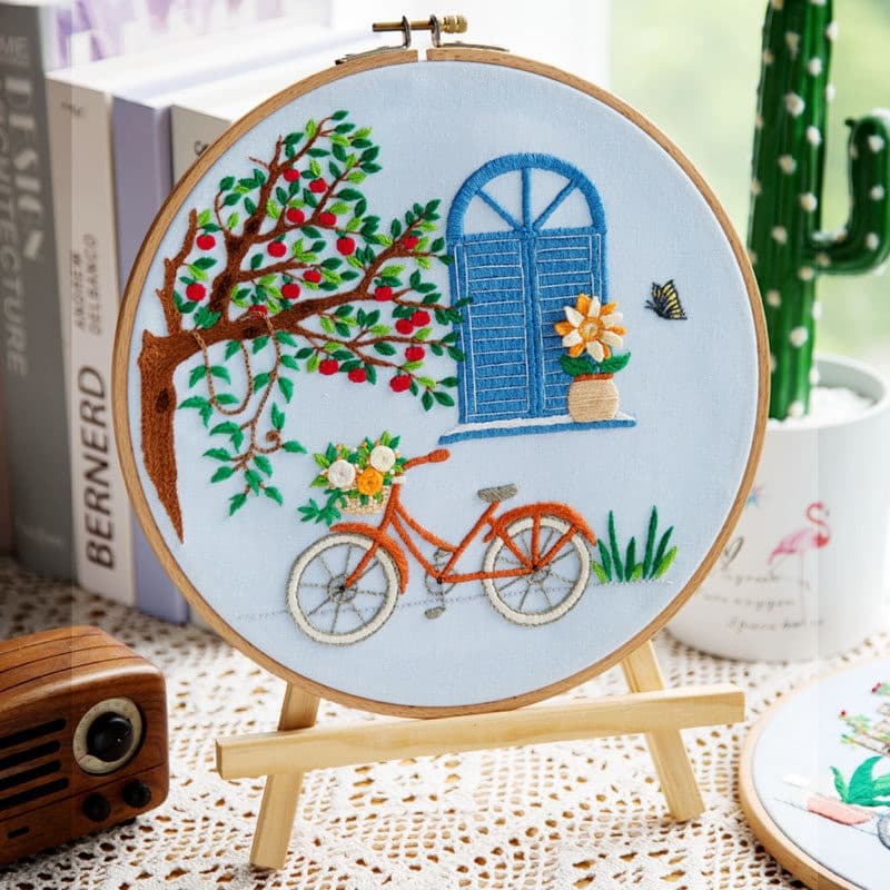 Embroidery diy materials include handmade self-embroidery for pregnant mothers, beginners' entry-level creative embroidery three-dimensional handmade class set F^