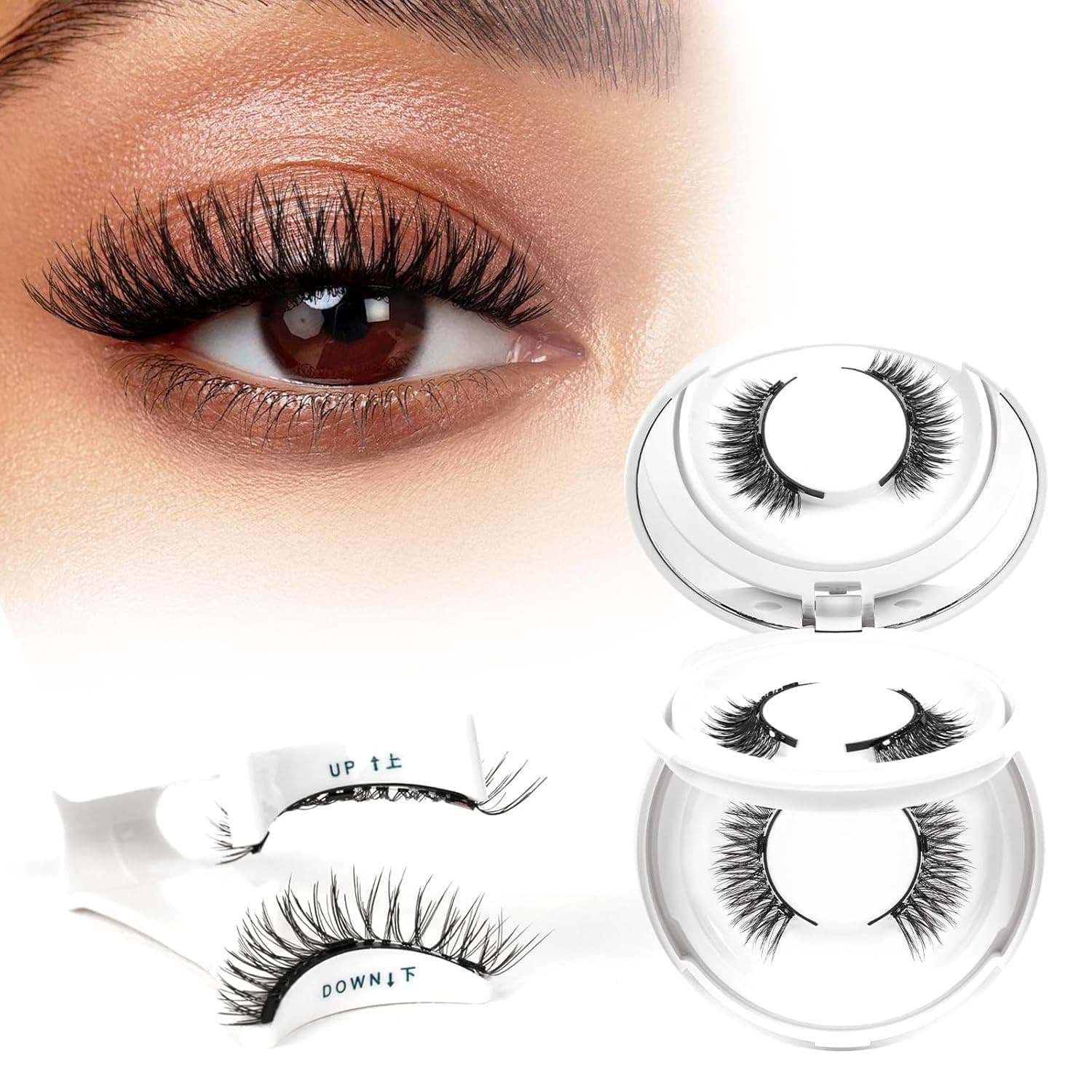 Amazon lashes Magnetic False Eyelashes Cross-border Hot-selling Eyelash Set Magnetic Thick Eyelashes Magnetic Eyelashes