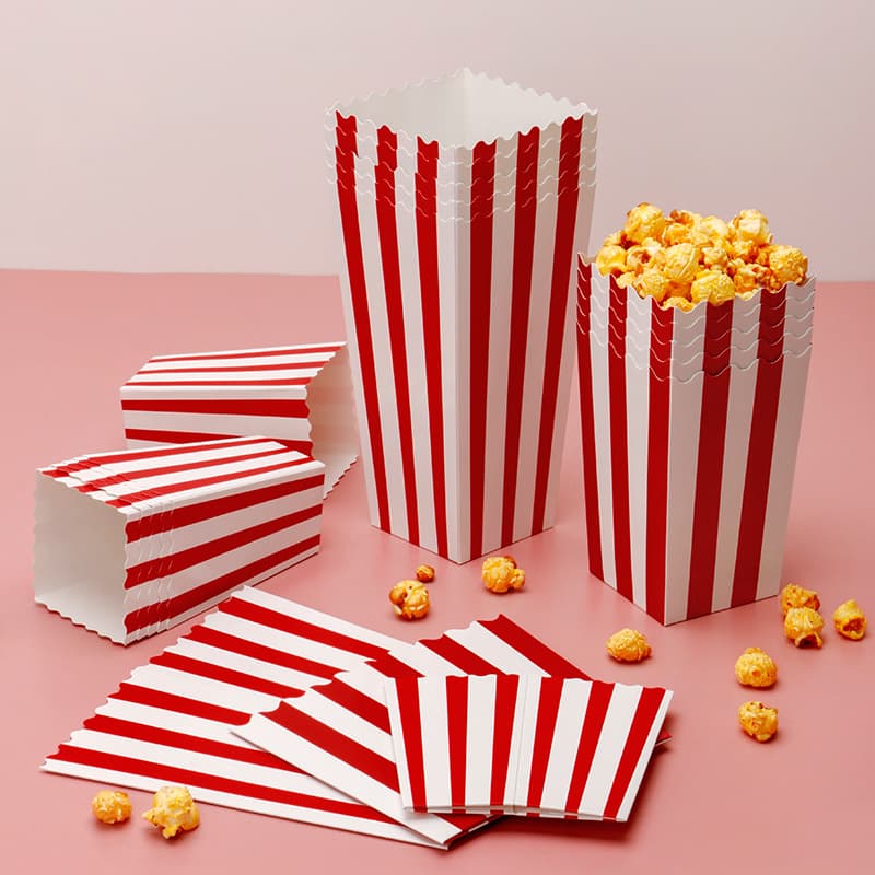 Factory Wholesale Popcorn Bucket French Fry Box Export Packing Box Cinema Popcorn Bucket Chicken Popcorn Packaging Box