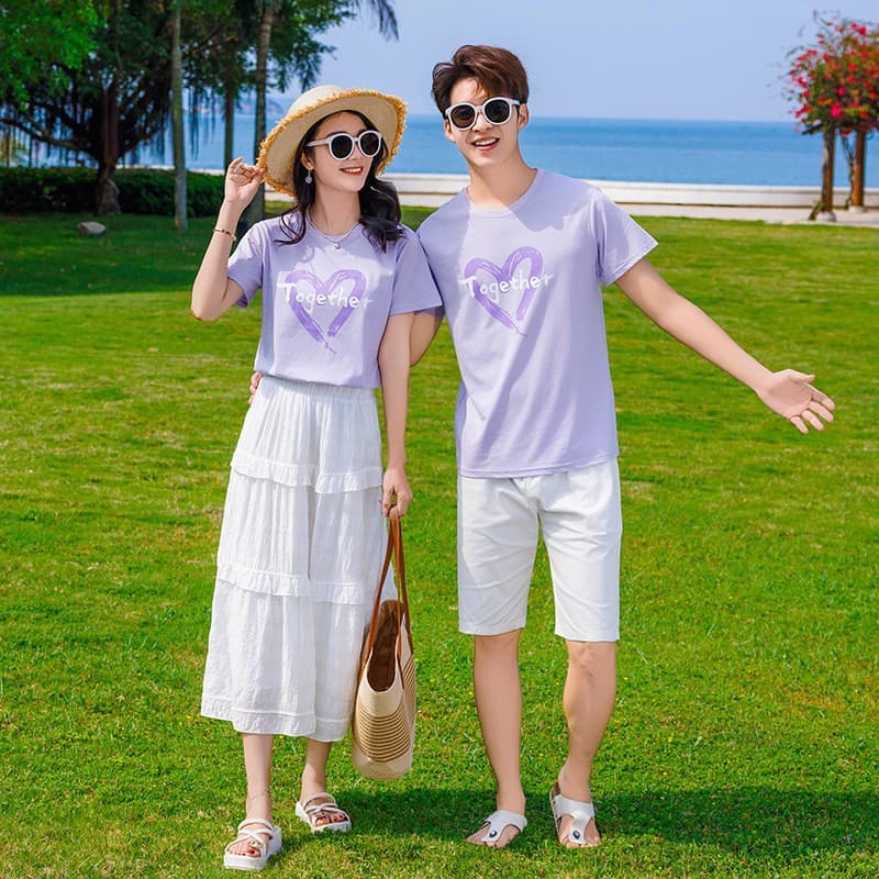 2025 new summer style family of four parent-child outfits beautiful cake skirts fashionable casual short-sleeved suits