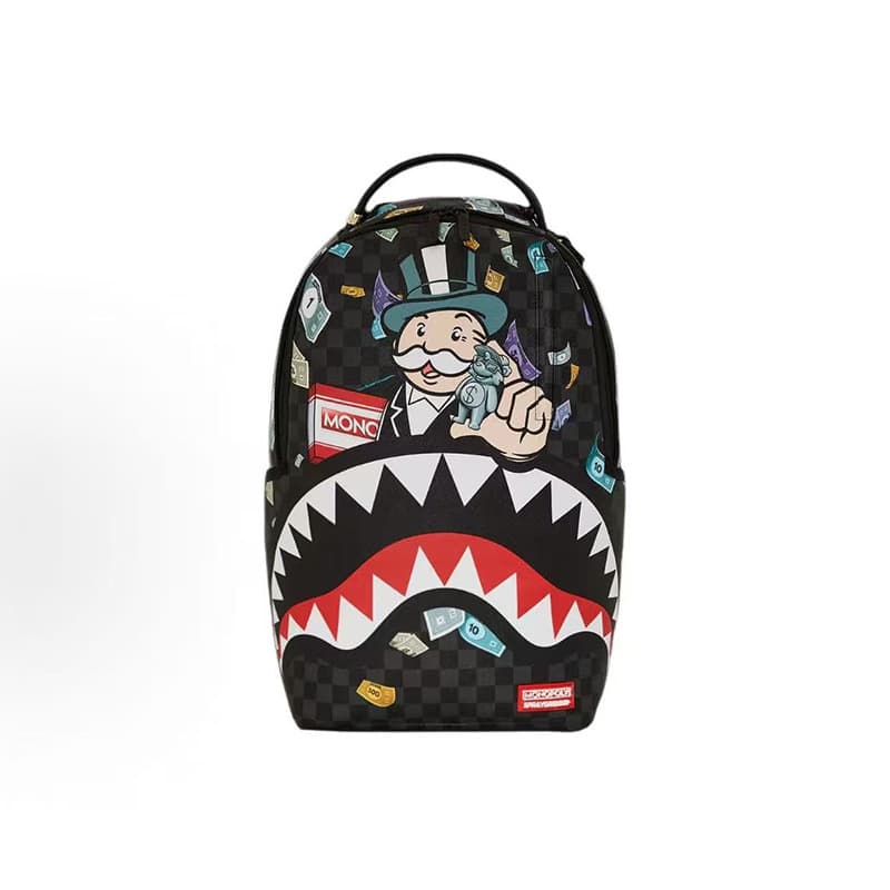 [Factory Direct] SG New Shark Funny Ugly-Cute Backpack Travel Large Capacity Student School Bag