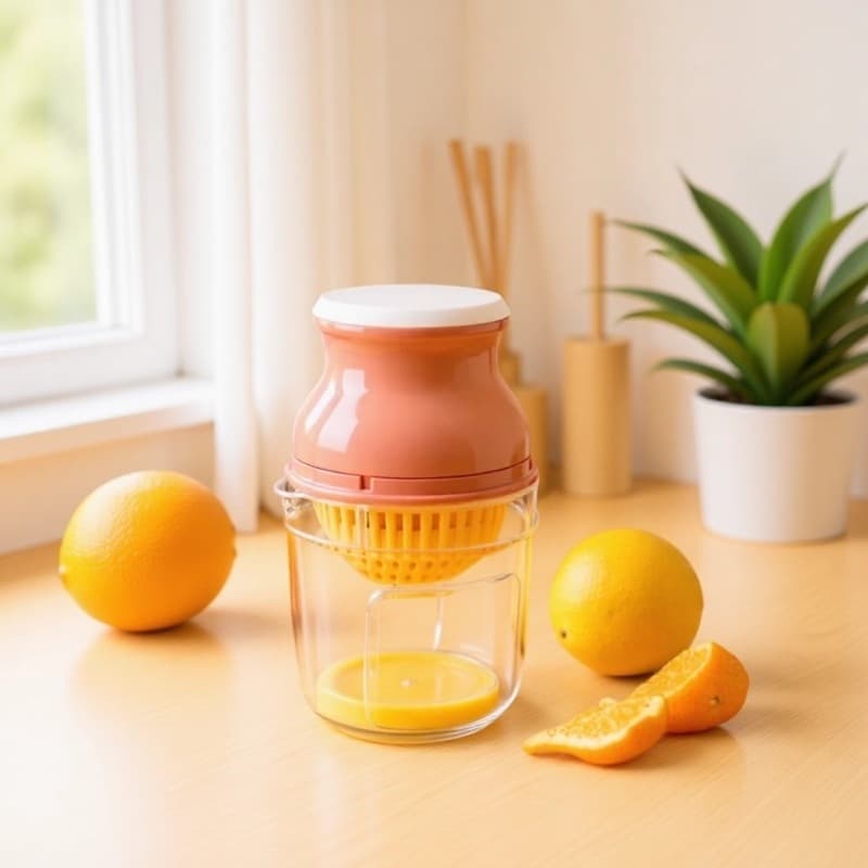 Colorful Elephant Children's Food Grinder, Multi-use Juice Extractor, Portable Household Small Manual Juicer