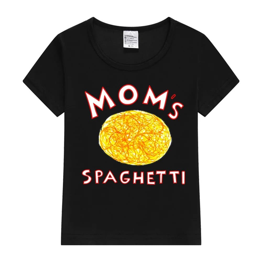 Eminem Mom's Spaghetti Mother's Day Kids T-Shirt Boys Girls Short Sleeve Printed T-Shirt 1-12