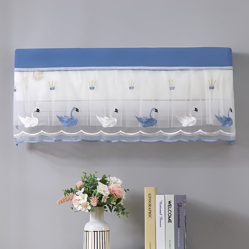 Lace Air Conditioner Dust Cover, Can Be Used Without Removal During Operation, Bedroom Wall-mounted AC Cover for Gree and Aux