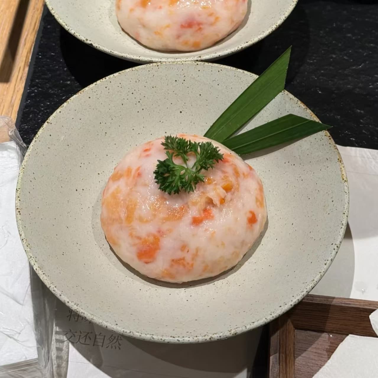 Round ceramic shrimp balls special bowl mountain slow hot pot tableware creative Chinese yam yuba old-fashioned earthenware bowl