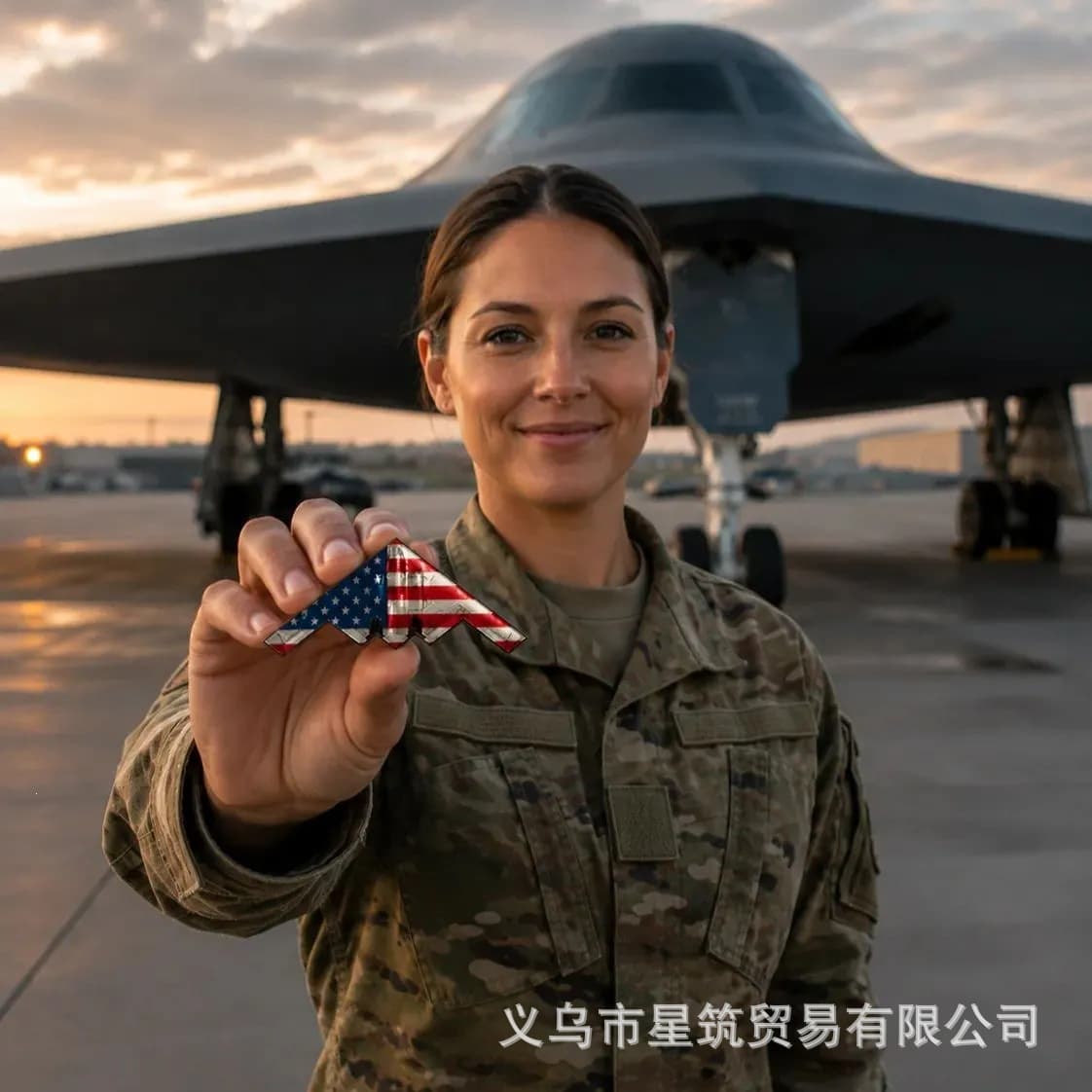 Cross-border best-selling B-2 Phantom Stealth Bomber Challenge Coin 1776 250th Anniversary of American Independence Collection Commemoration