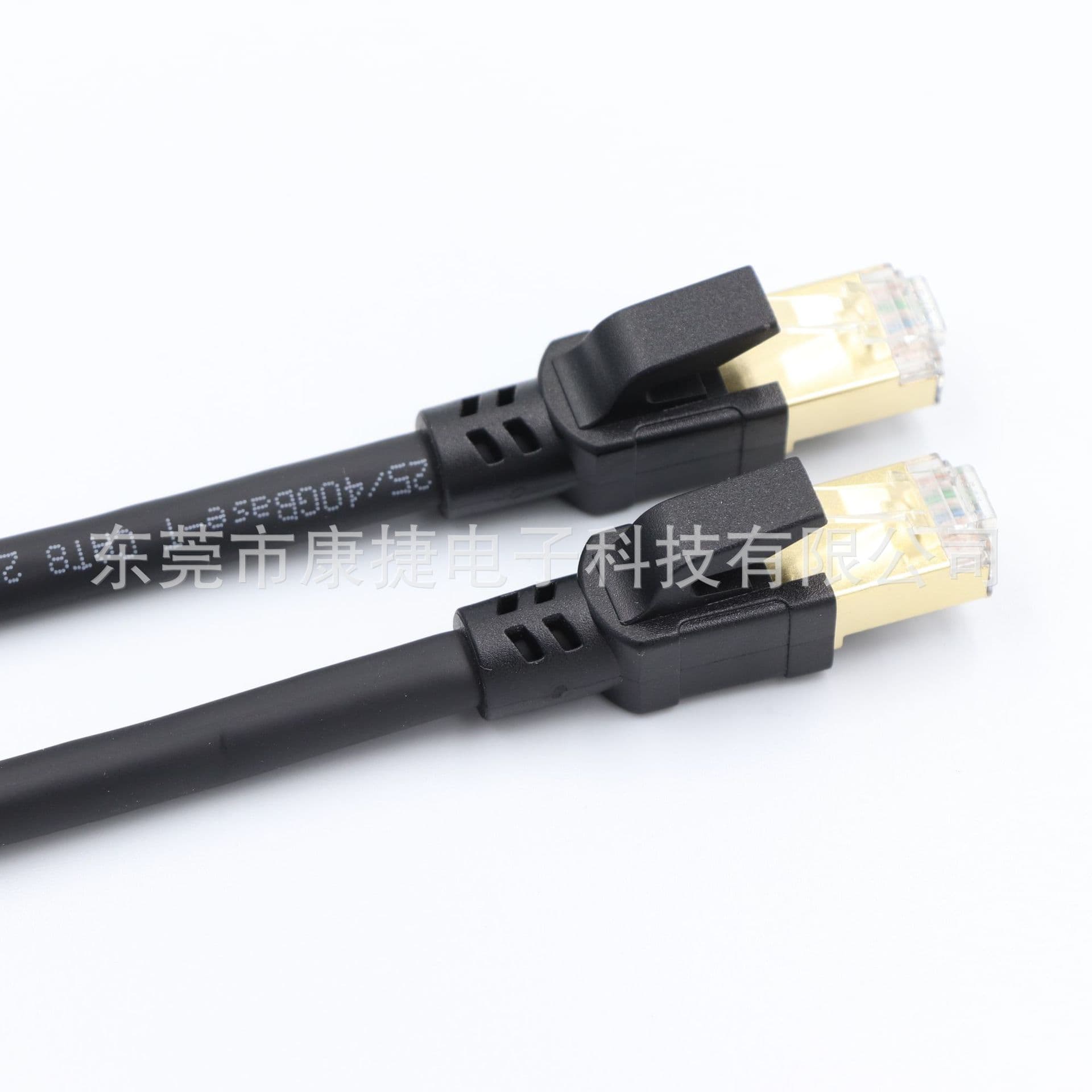 Factory Direct CAT8 Round Outdoor Patch Cable 40GB Waterproof, Oil-Resistant, UV-Resistant 1M